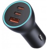 Baseus CGJP010013 Nabíječka do Auta Triple Quick Charger USB/USB-C/USB-C 65W Dark Grey