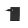 Univerzální USB nabíječka Natec GaN 100W, 3X USB-C, 1X USB-A, Černá