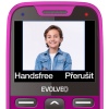 EVOLVEO EasyPhone XR, mobilní telefon pro seniory s nabíjecím stojánkem, růžový