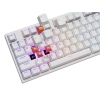 Herní mechanická klávesnice Genesis THOR 404/RGB/Outemu Peach Silent/Drátové USB-A/US layout/Bílá