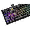 Herní mechanická klávesnice Genesis THOR 404/RGB/Gateron Yellow Pro/Drátové USB-A/US layout/Černá