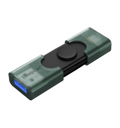 DataTraveler Duo G2/128GB/USB 3.2/USB-A + USB-C/Zelená