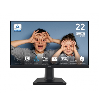 MSI Pro/MP225/21,5"/IPS/FHD/100Hz/1ms/Black/2R