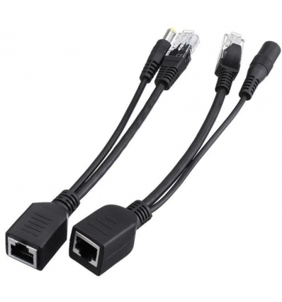 PoE pasivní - sada kabelů (injector a splitter)