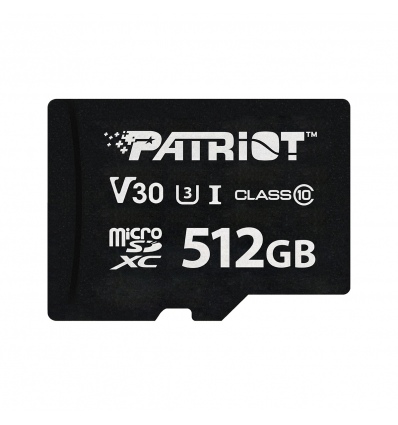 Patriot VX V30 U3/Micro SDXC/512GB/UHS-I U3 / Class 10