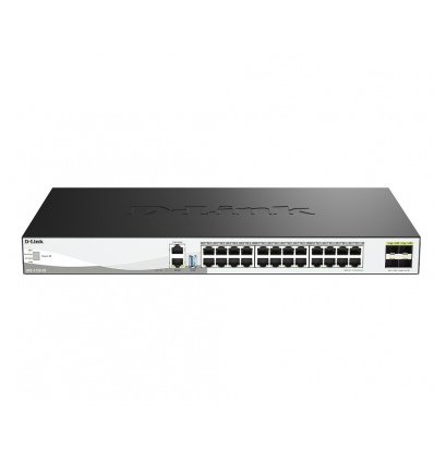 D-Link DXS-3130-28/E 28-Port 10G Multi-Gigabit Layer 3 Stackable Managed Switch with 25G Uplinks