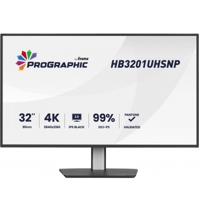iiyama ProGraphic/HB3201UHSNP-B1/31,5"/IPS/4K UHD/60Hz/4ms/Černá/3R