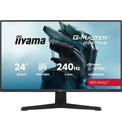 iiyama G-Master/G2471HS-B1/23,8"/IPS/FHD/240Hz/0,3ms/Černá/3R