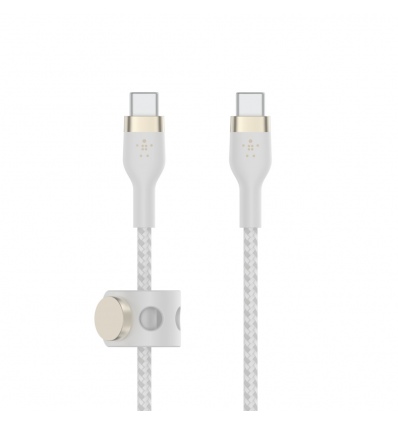 Belkin kabel USB-C s konektorem USC-C,3M bilý pletený
