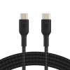 BELKIN kabel oplétaný USB-C - USB-C, 1m, černý