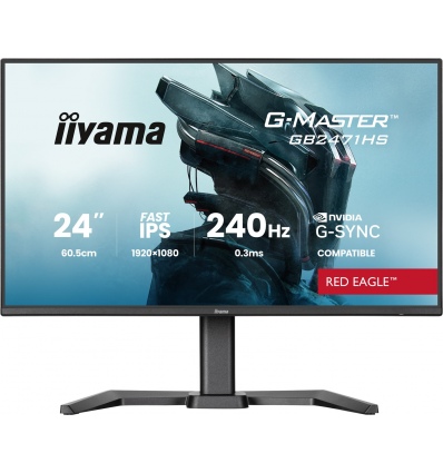 iiyama G-Master/GB2471HS-B1/23,8"/IPS/FHD/240Hz/0,3ms/Černá/3R