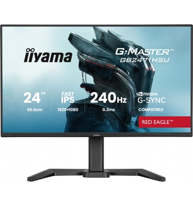 iiyama G-Master/GB2471HSU-B1/23,8"/IPS/FHD/240Hz/0,3ms/Černá/3R