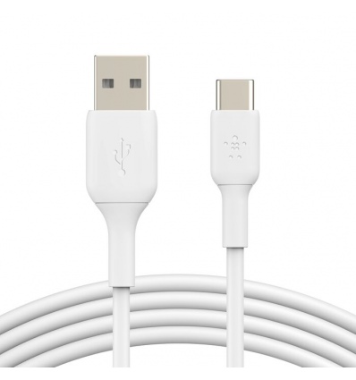 BELKIN BOOSTCHARGE PVC kabel USB-A/USB-C 2m bílý