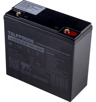 Baterie T6 Power LiFePO4, 12.8V, 30Ah, 384Wh, Bluetooth, T12