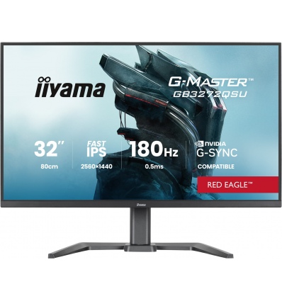 iiyama G-Master/GB3272QSU-B1/31,5"/IPS/QHD/180Hz/0,5ms/Černá/3R