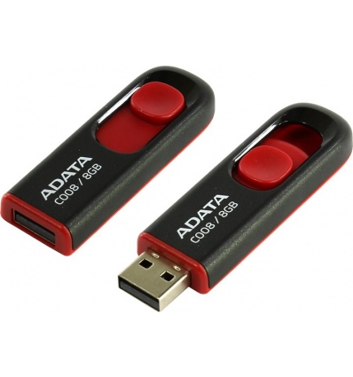 ADATA C008/8GB/USB 2.0/USB-A/Červená