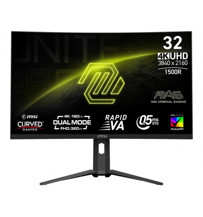 MSI MAG/321CUPDF/31,5"/VA/4K UHD/160Hz/0,5ms/Černá/3R