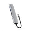 Epico 6v1 Alu Hub 8K s USB-C konektorem - stříbrná