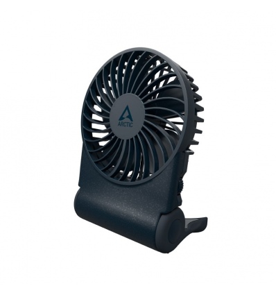 ARCTIC Summair 2Go (Dark Blue) - Rechargeable Pocket Fan with Stand (74 hours of battery life and va