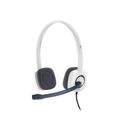 sada Logitech Stereo Headset H150, Coconut
