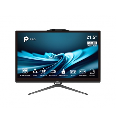 MSI PRO/AP222T 14M-482EU/21,5"/FHD/T/i5-14400/8GB/256GB/Intel int/W11P/Černá/3R