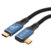 PremiumCord USB4™ Version2.0 80Gbps 16K@60Hz 240W Thunderbolt 3 a 4 kabel zahnutý 1m