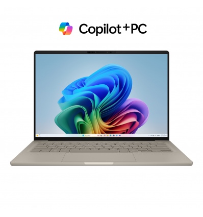 ASUS Zenbook A14 OLED/UX3407QA-OLED340X/SD-X1-26-100/14"/WUXGA/32GB/1TB/Adreno/W11P/Gold/2R