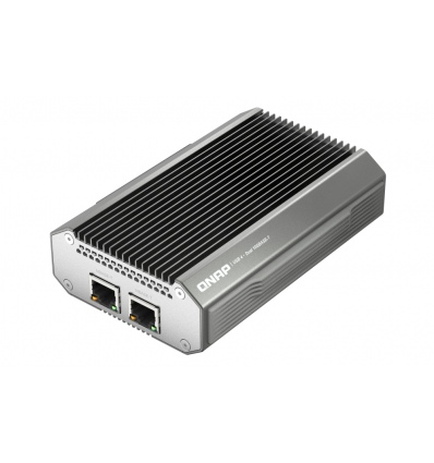QNAP QNA-UC10G2T - adaptér USB-C 4 (podpora Thunderbolt 3 a 4) na 2x 10GbE NBASE-T(pasivní chlazení)
