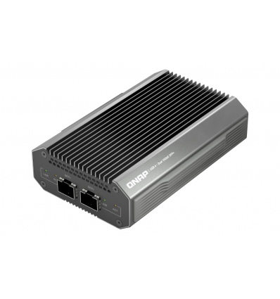 QNAP QNA-UC10G1SF- adaptér USB-C 4 (podpora Thunderbolt 3 a 4) na 2x 10GbE SFP+ (pasivní chlazení)