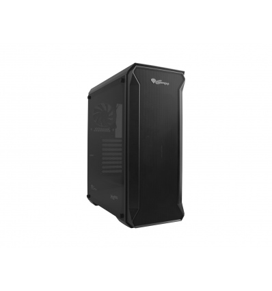 Počítačová skříň Genesis IRID 505 V2/Midi Tower/Transpar./Černá