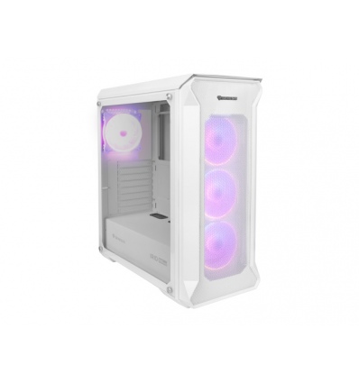 Počítačová skříň Genesis IRID 505 ARGB V2/Midi Tower/Transpar./Bílá