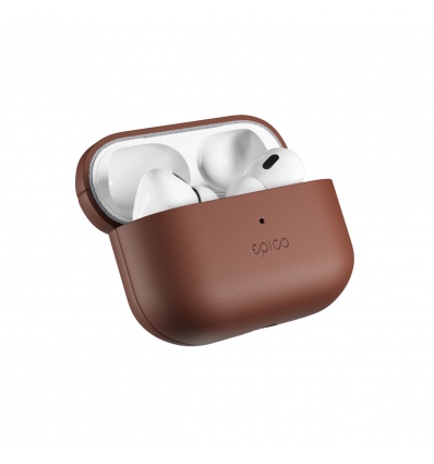 Epico Leather Case Airpods Pro 2 - hnědá