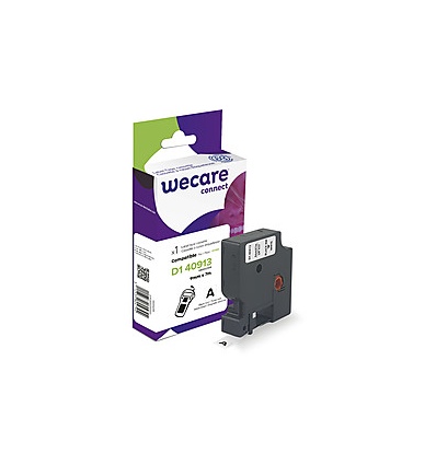 WECARE ARMOR páska kompatibilní s DYMO S0720680,Black/White,9mm*7m