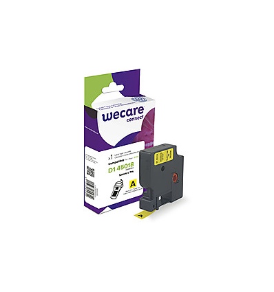 WECARE ARMOR páska kompatibilní s DYMO S0720580,Black/Yellow,12mm*7m