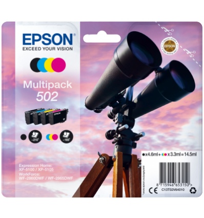 EPSON multipack 4 barvy,502 Ink,standard