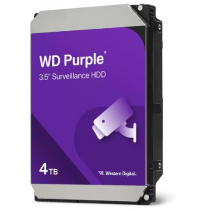 WD Purple/4TB/HDD/3.5"/SATA/5400 RPM/Fialová/3R