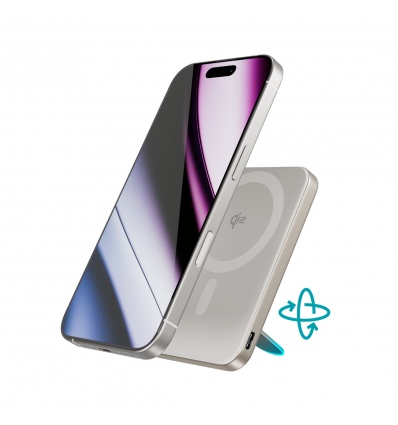 Epico Qi2 5000mAh Alu Mag+ Stand PB EM52 - titan