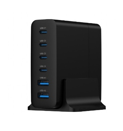 Gembird Universal charger 75W 2x USB-A, 4x USB-C