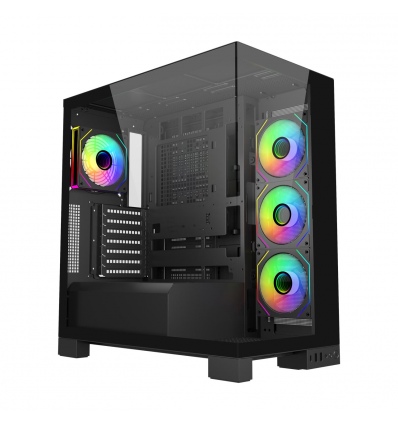 FSP M540-BA/Midi Tower/Transpar./Černá