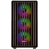 EVOLVEO Panthera, mATX/6x ARGB 120/dřevo+sklo