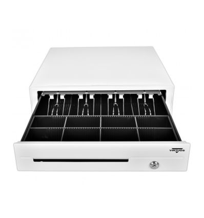 Pokladní zásuvka C420D - s kabelem, 9-24V, bílá