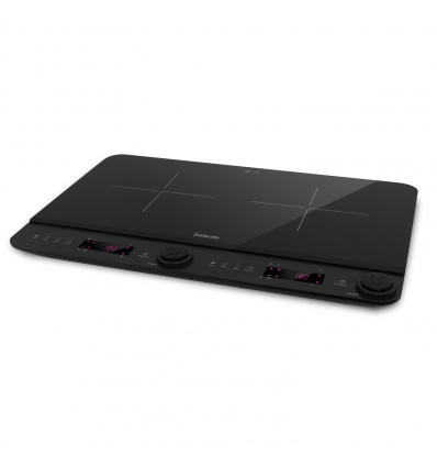 Salente InductPro2, indukční vařič, dvouoplotýnkový, černý