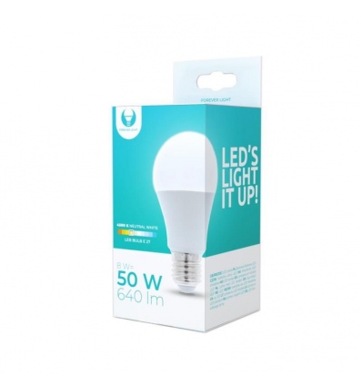 LED žárovka Forever A60 E27 8W neutrální bílá (4500K)