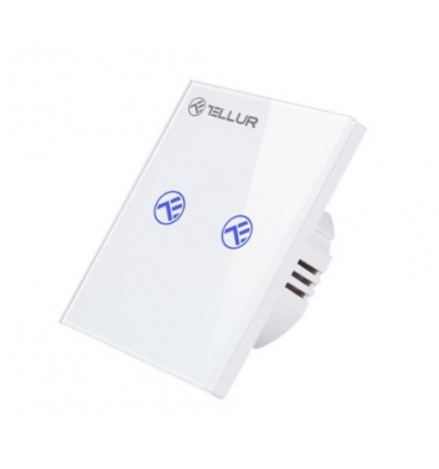 Tellur WiFi Smart Spínač, 2 porty, 1800W, 10A bílý