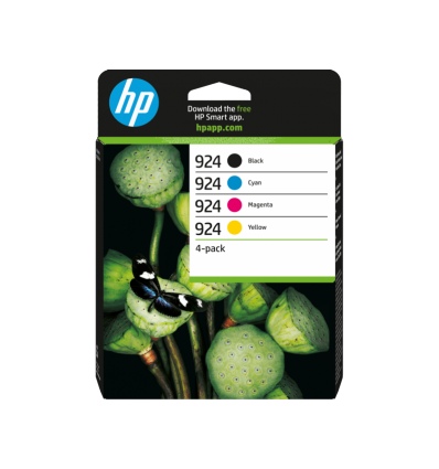 HP 924 - combo pack (černá, 3barevná), 6C3Z1NE