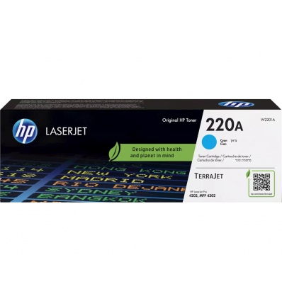HP W2201A, cyan toner.&nbsp;kazeta HP LaserJet 220A