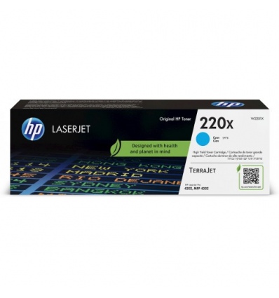 HP W2201X, cyan toner.&nbsp;kazeta HP LaserJet 220X