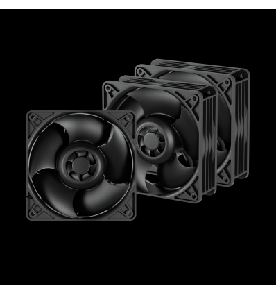 ARCTIC S12038-8K -120mm Case Fan (3 Pack) - dual ball bearing - max 8000 RPM - PWM regulated