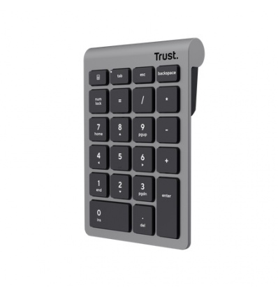 Trust Xalas Wireless numpad/Bezdrátová USB/Stříbrná