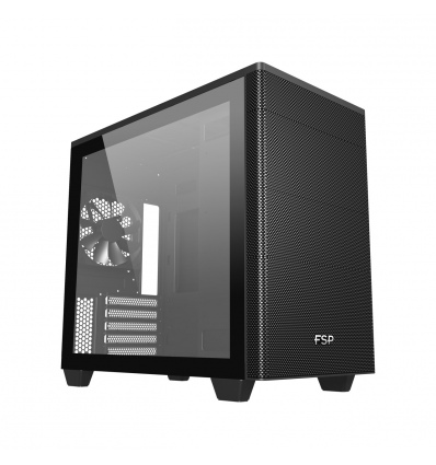 FSP CST360B/Micro Tower/Transpar./Černá